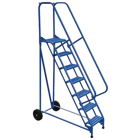 Vestil 100 H Steel Roll A Fold Ladder, 58 deg., Grip, 7 Step, 7 in Steps LAD-RAF-7-G